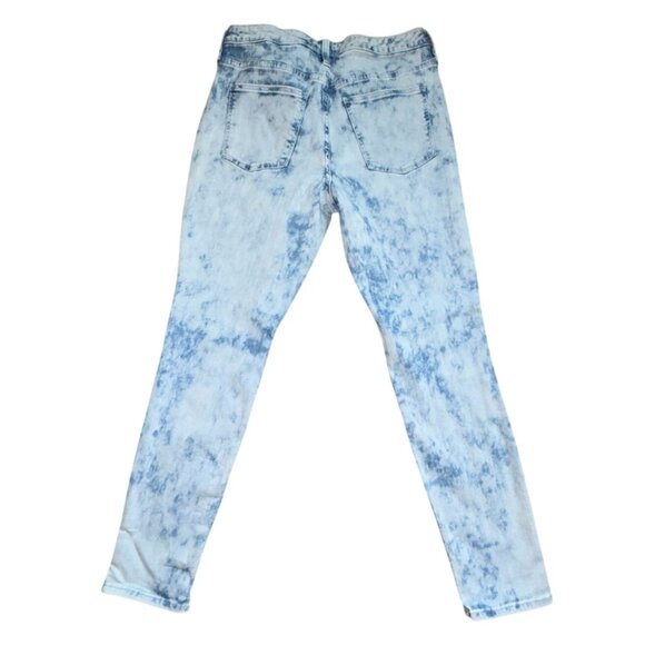 Universal Thread High Rise Skinny, Acid Wash Denim Jeans-Size 12-GUC - Picture 6 of 7